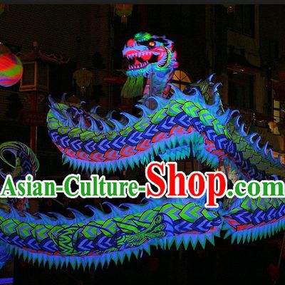 Supreme Happy Festival Celebration Fluorescent Dragon Dance Equipments Complete Set