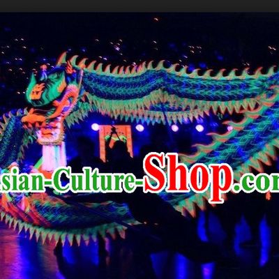 Supreme Happy Festival Celebration Fluorescent Dragon Dance Outfit Complete Set