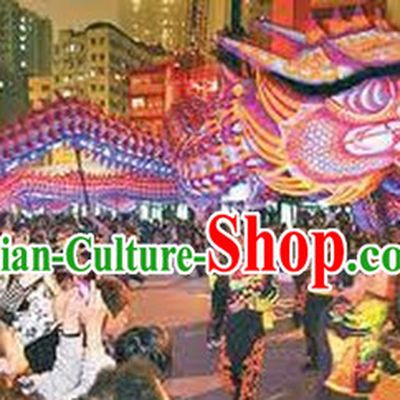 Supreme Handmade Happy Events Celebration Fluorescent Dragon Dancing Costumes Complete Set