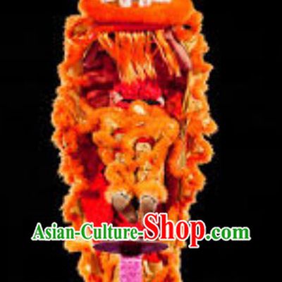 Orange Fur Hoksan Lion Head Adult Size Costumes Complete Set