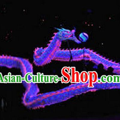 Competition and Parade Illuminated Dragon Dance Costumes Complete Set for 7-8 People
