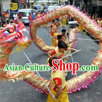Chinese Lunar New Year Dragon Dance Costume Complete Set for Adults