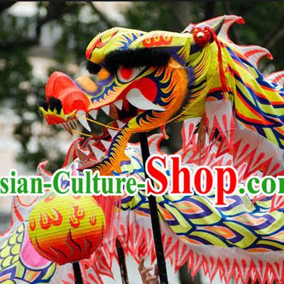 Chinese Lunar New Year Dragon Dance Performance Costume Complete Set