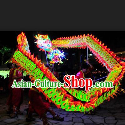 Professional Competition and Performance Luminous Dragon Dance Head and Costumes Complete Set