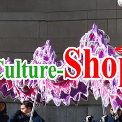 Opening and Chinese New Year Purple Dragon Dance Costume Complete Set