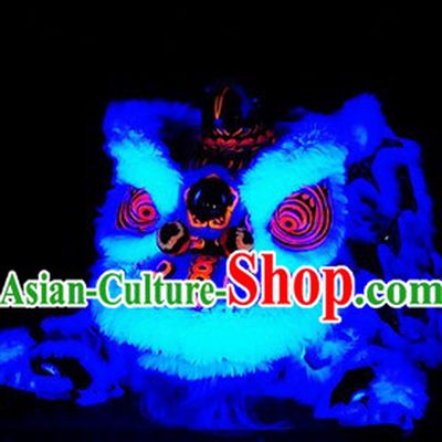 Luminous Hoksan Lion Dance Head and Tail Pants Costume Complete Set