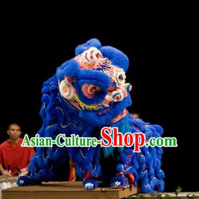 Blue Hoksan Lion Dance Costume for Rental
