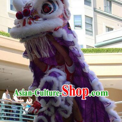 Purple Hoksan Wedding Lion Dance Costume for Rental