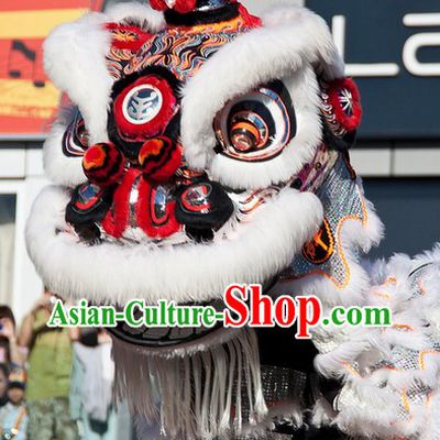 Top Southern Hoksan Lion Dancing Head and Costumes Complete Set