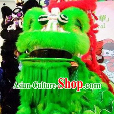 Green Southern Hoksan Lion Dance Costume Complete Set