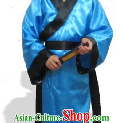 Ancient Chinese Stage Performance Boy Student Costumes and Hat