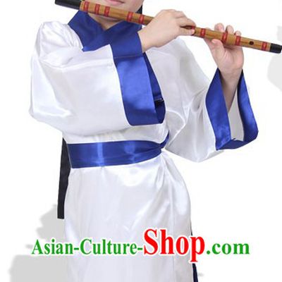Ancient Chinese Stage Performance Boy Student Costumes and Hat
