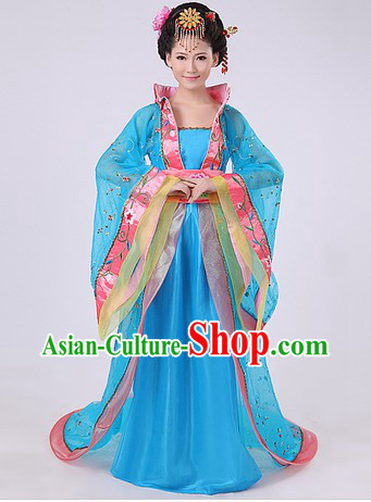 Ancient Chinese Blue Empress Costumes for Women