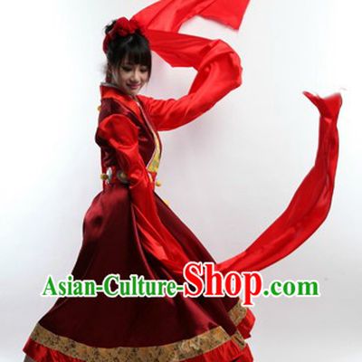 Long Sleeve Chinese Classic Dance Costumes for Women