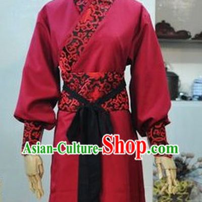 Ancient Chinese Red Knight-errant Costumes