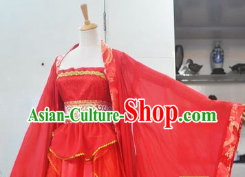 Chinese Classic Red Wedding Dress Complete Set for Brides
