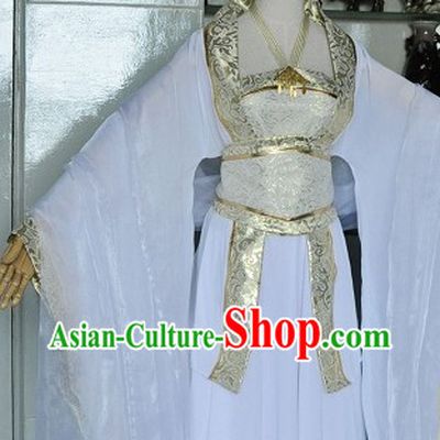 Chinese Classic White Wedding Dress Complete Set for Brides
