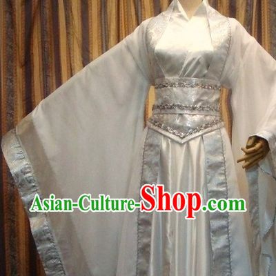 Ancient Chinese White Bridegroom Wedding Dress for Men