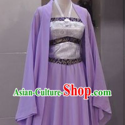 Ancient Chinese Purple Guzhuang for Ladies