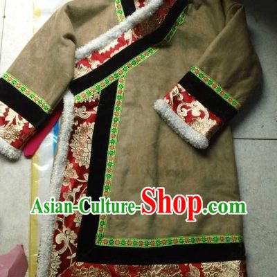 Traditional Chinese Tibetan Winter Robe for Kids