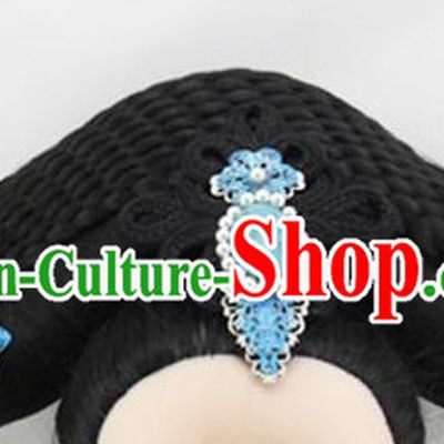 Qing Dynasty Imperial Concubine Handmade Wig and Hair Accessories