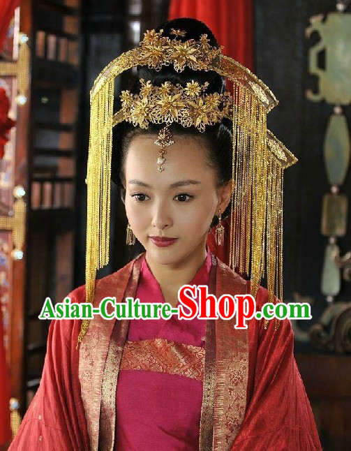 Ancient Chinese Style Handmade Wedding Headpiece and Tassels