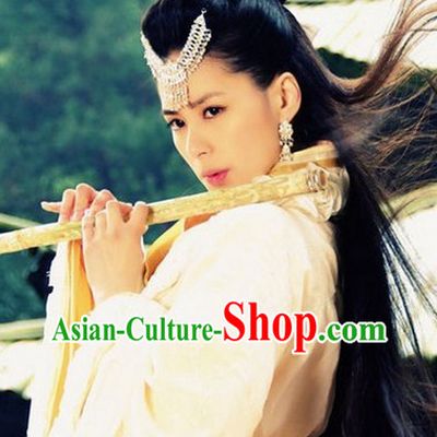 Ancient Chinese Swordswoman Forehead Hair Claps