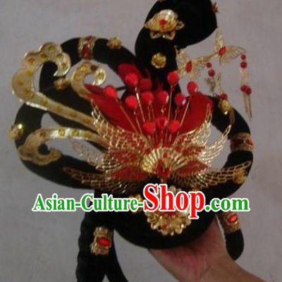 Chinese Stage Performance Classical Dancing Hair Accessories and Wig