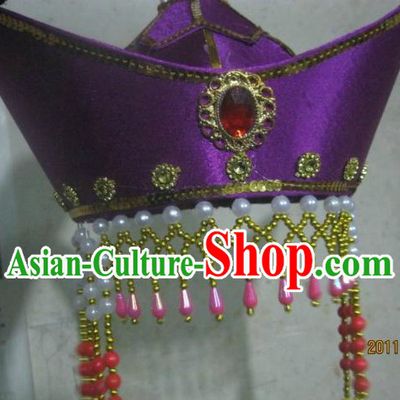 Chinese Stage Performance Mongolian Dancing Hat