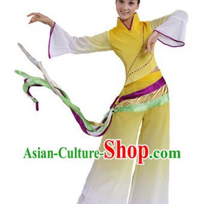 Chinese Classical Dance Costume and Headpiece for Women