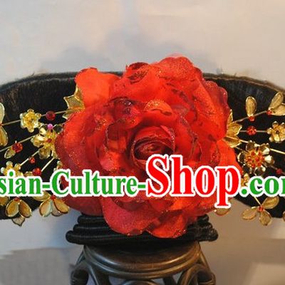 Qing Dynasty Chinese Palace Princess Manchu Wig for Women