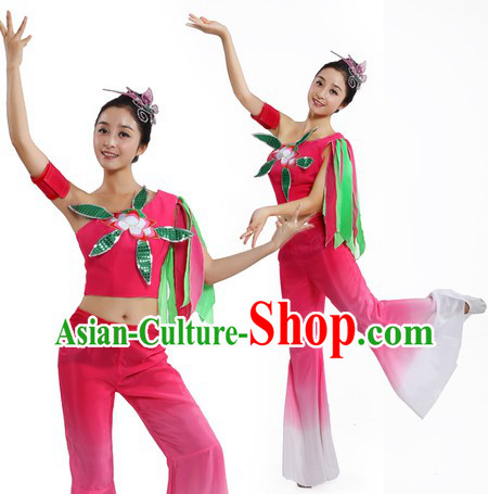 Chinese Classical Fei Tian Dance Costumes and Headpiece for Women