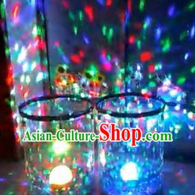 Multi-color LED Lights Sound Control Stage Performance Drum