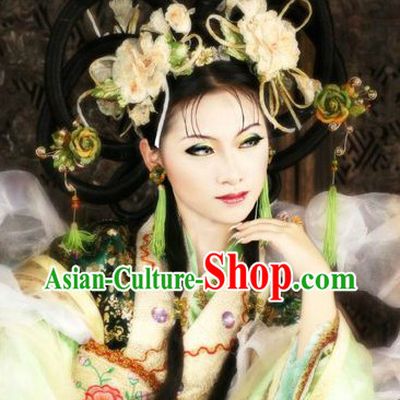 Ancient Chinese Princess Style Wig and Hair Accessories for Lady