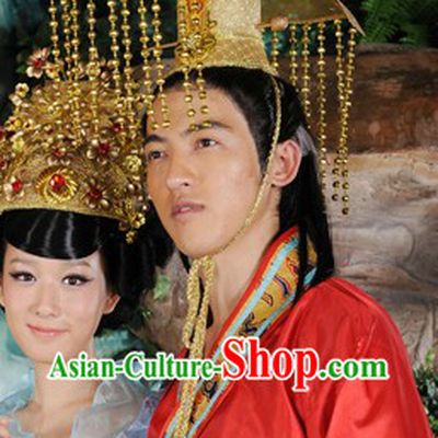 Ancient Chinese Imperial Emperor Headpiece for Men