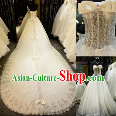 Stunning Chinese Bridal Wedding Dress and Veil