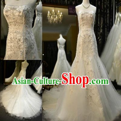 Stunning Chinese Bridal Wedding Dress and Veil