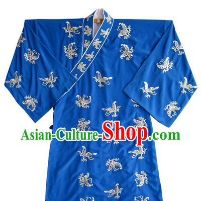 Green Chinese Peking Opera Embroidered Butterfly Costume and Hat for Men