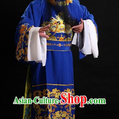 Traditional China Peking Opera Official Costume and Hat for Men
