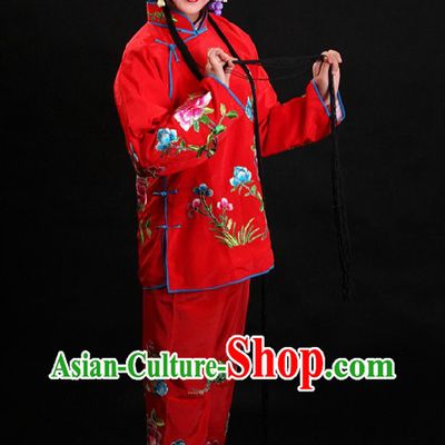 Red Chinese Peking Opera Costumes for Women