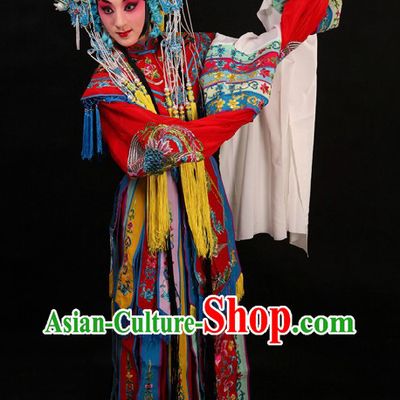 Chinese Red Bridal Wedding Dress with Sleeves and Phoenix Coronet