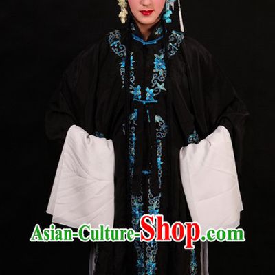 Black Chinese Opera Qing Yi Dan Costumes for Women