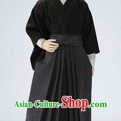 Traditional Black Japanese Clothing for Men