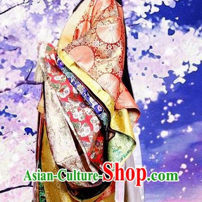 Ancient Japanese Princess Kimono Costumes Complete Set for Women