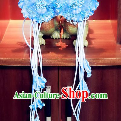Traditional Chinese Handmade Flower Hair Accessories and Tassels