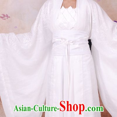 Ancient Chinese White Xiao Long Nv Dragon Lady Costumes