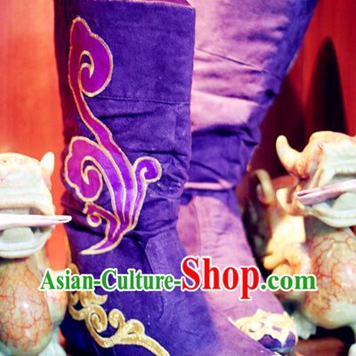 Ancient Chinese Classic Han Fu Long Boots