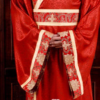 Traditional Chinese Red Wedding Dress for Men