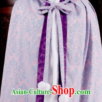 Traditional Chinese Purple Hanfu Cape for Women