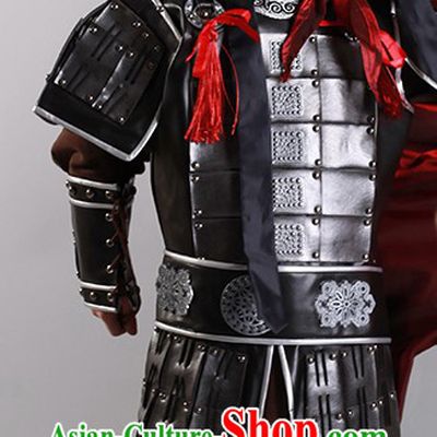 Ancient Chinese General Armor Costumes and Helmet for Children
